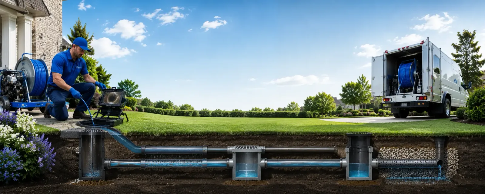 Outdoor drain cleaning information for Valyermo, CA